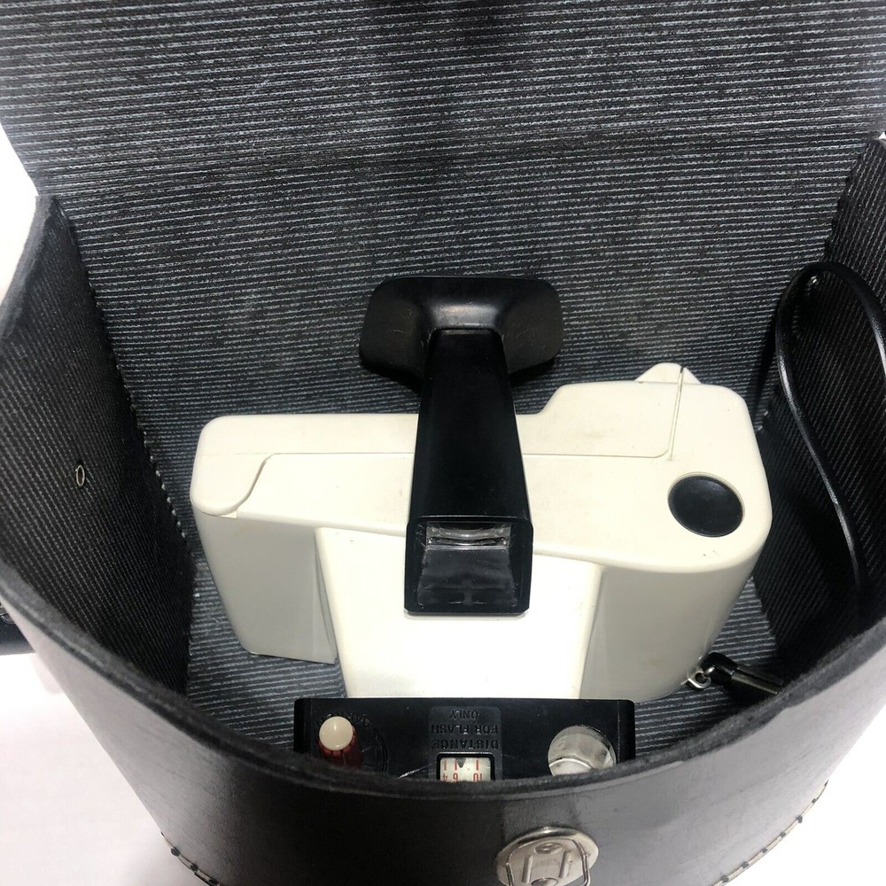 Vintage Polaroid Instant Camera "Swinger" Model 20 Land Camera w/ Case Untested - Picture 9 of 11